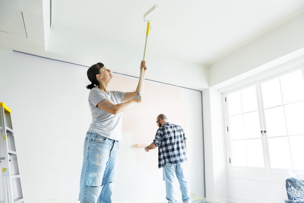 People renovating the house