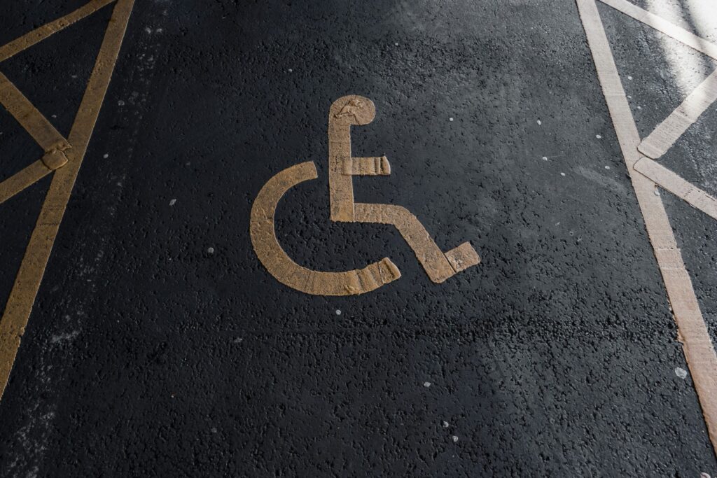 a road sign on the road